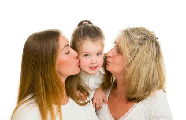 Portrait of grandmother with adult daughter and grandchild - Photo, Image