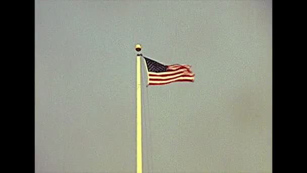 Indian dome with American flag - Footage, Video