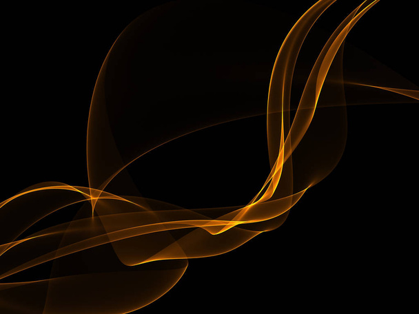 Dark abstract background with a glowing abstract waves, abstract background - Φωτογραφία, εικόνα