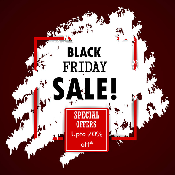 Black Friday Sale Promotion advertisement banner template background - Vector, Image