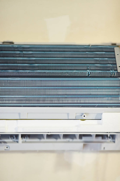 Split air conditioner close seup repair and maintenance concept. Th
 - Фото, изображение