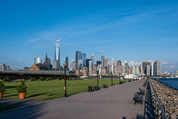 Liberty State Park is a park in the U.S. state of New Jersey opp - Photo, Image