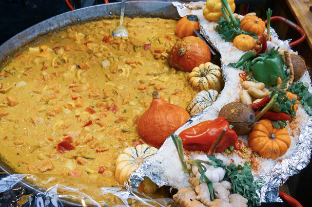 Pumpkin curry for sale at the market - Photo, Image