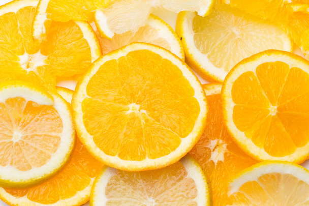 Naranjas y limones, cítricos
 - Foto, imagen