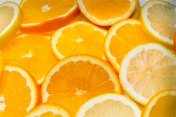Naranjas y limones, cítricos
 - Foto, imagen
