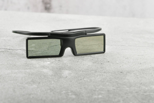 3D-lasit. Filetleystä. betoniin. kirjoituspaikka
 - Valokuva, kuva