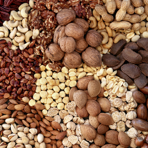 タンパク質中の健康乾燥ナッツ選択性が高い - 写真・画像