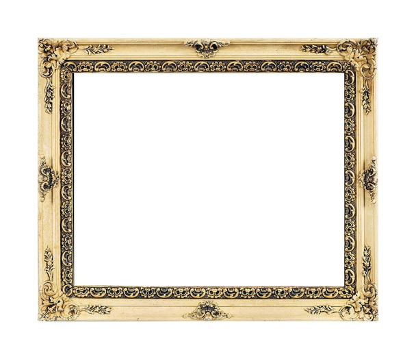 Izolovaný rámeček s fotografiemi, dřevěné snímky z dřevěných starožitností - Fotografie, Obrázek