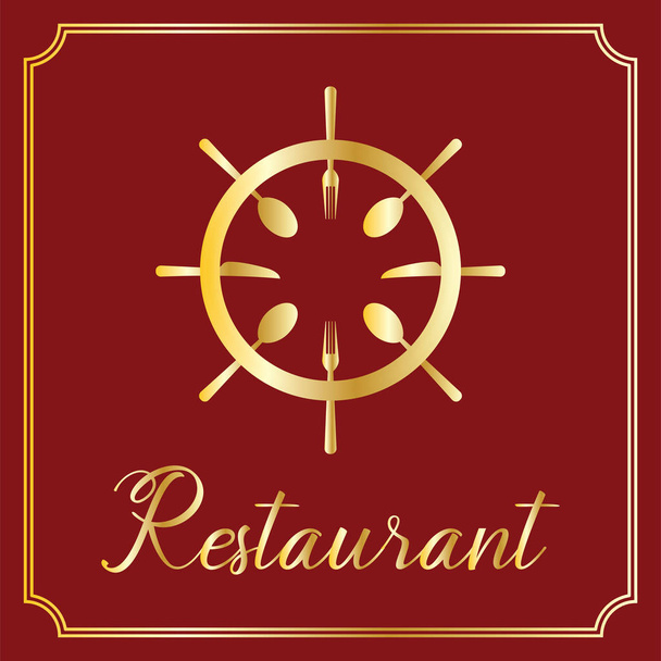 Restaurant logo illustration - Вектор, зображення