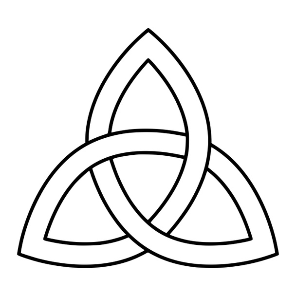 Ristikkäiskuva triquetra-symbolista
 - Valokuva, kuva