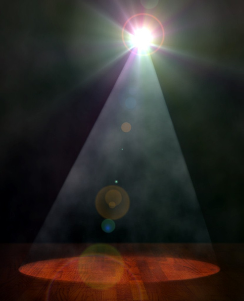 Свет проектора на сцене
 - Фото, изображение