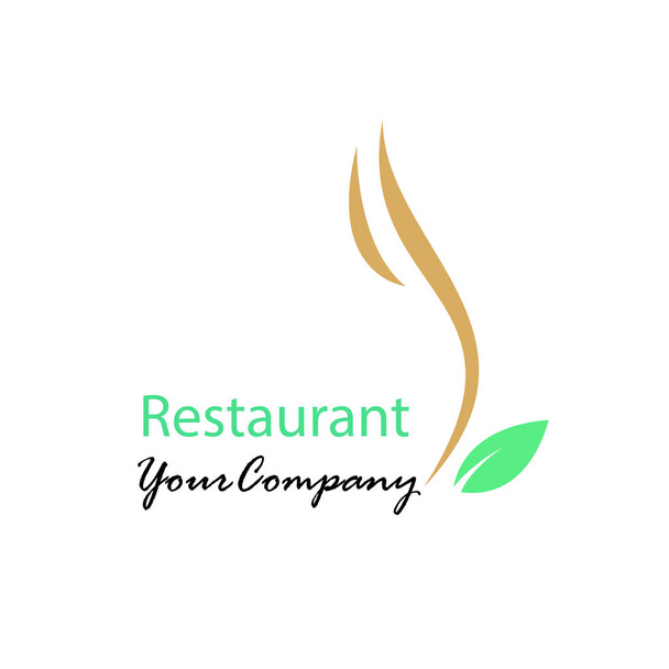 Abstract restaurant menu design logo. cafe logo. chefs symbol - Вектор,изображение