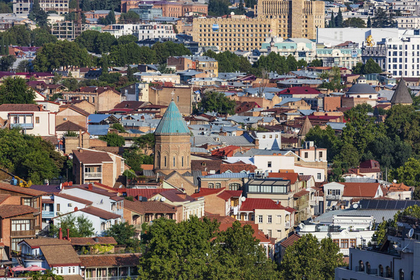 Tbilisi cityscape skyline Georgia Europe landmark - Fotoğraf, Görsel