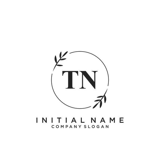 Letter TN Beauty Logo Template Vector - Vector, Image
