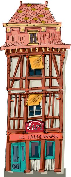 vintage house - Karikatur - Vektor, Bild