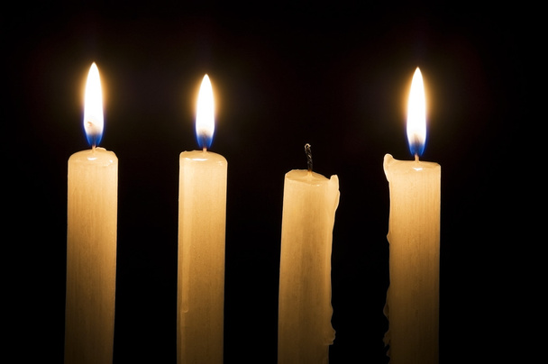 Extinguished candle - Zdjęcie, obraz