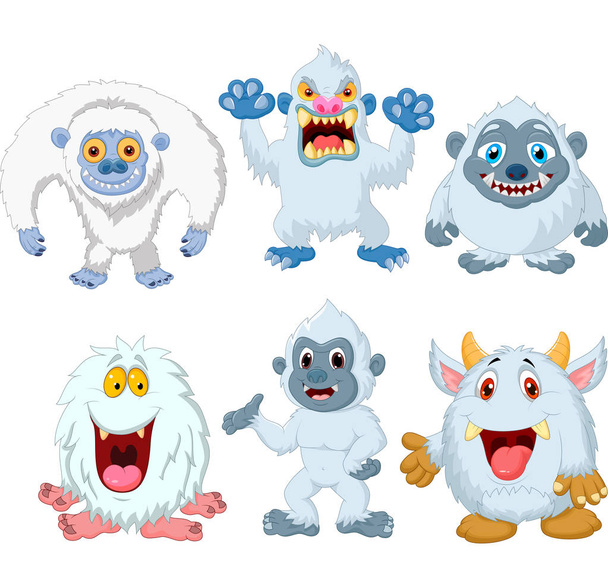 Vector illustration of Cartoon funny monster collection set - Διάνυσμα, εικόνα