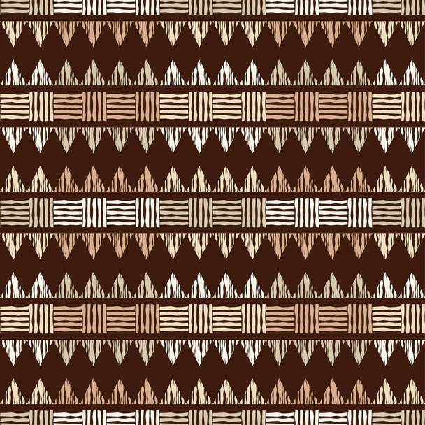 Ethnic boho seamless pattern. Lace. Embroidery on fabric. Patchwork texture. Weaving. Traditional ornament. Tribal pattern. Folk motif. Vector illustration for web design or print. - Wektor, obraz