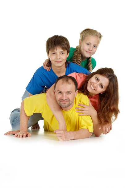 Adorable family of four - Foto, Imagem