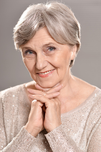 elderly woman in studio - Foto, Imagem