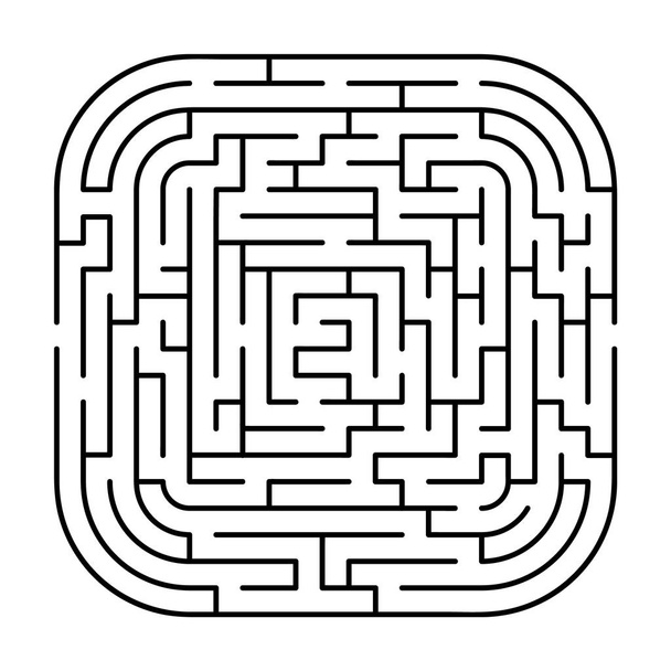Jogo de quebra-cabeça de labirinto de vetor difícil para crianças