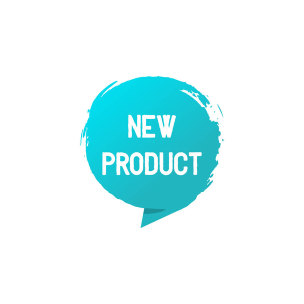 Banner tag. New product text. Modern banner. Grunge style form w - Вектор, зображення