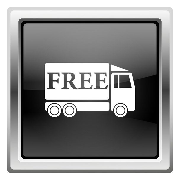 gratis levering vrachtwagen pictogram - Foto, afbeelding