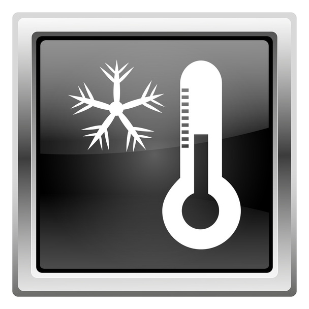Lumihiutale lämpömittarin kuvakkeella
 - Valokuva, kuva
