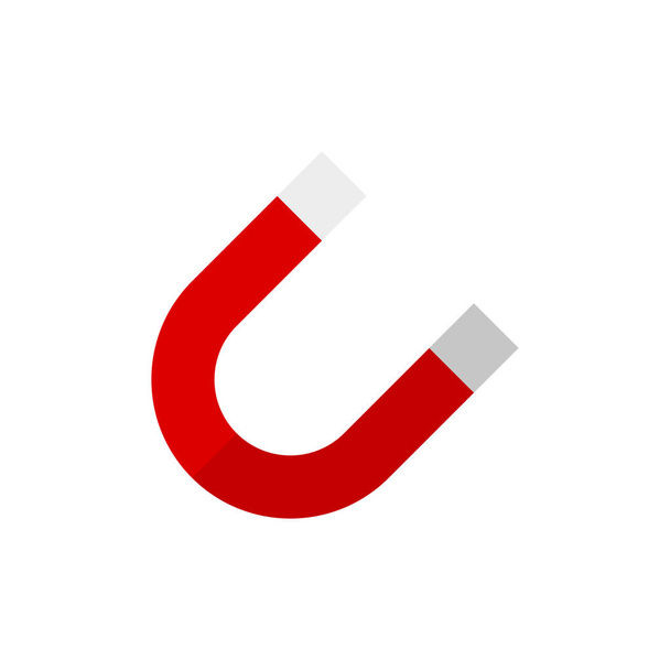 Ímã símbolo colorido ícone em estilo plano
 - Vetor, Imagem
