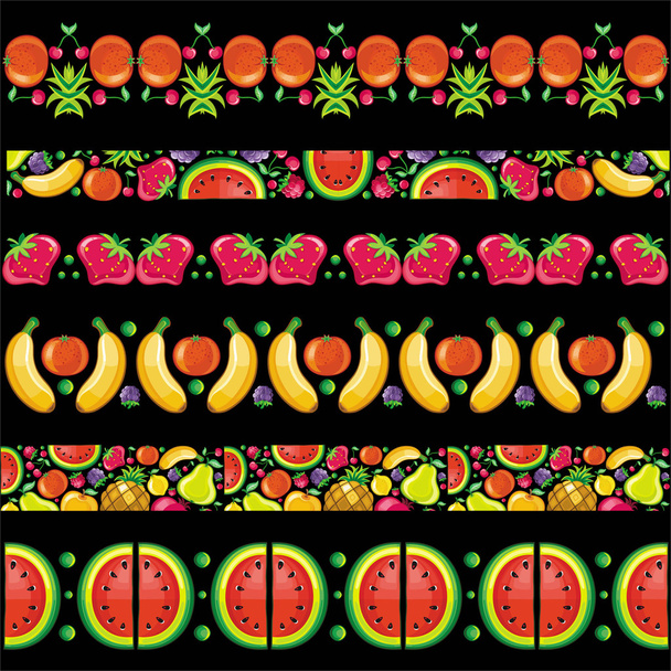 ovocnou šťavnatou vzory - Vektor, obrázek