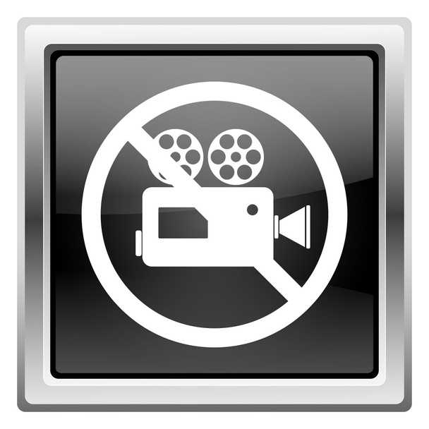 Forbidden video camera icon - Photo, Image