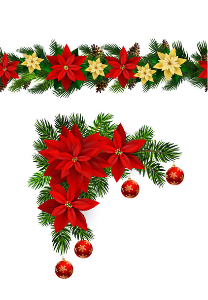Collezione di decorazioni natalizie Vector Border
 - Vettoriali, immagini