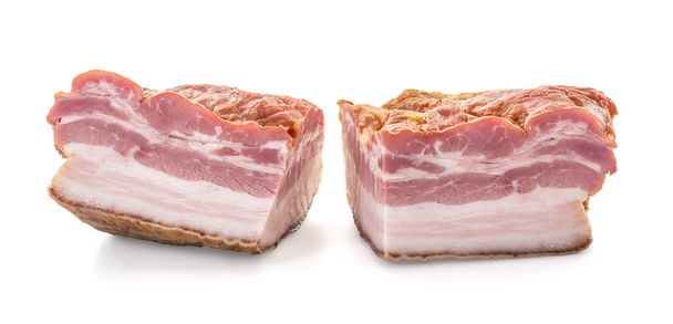 Two cuts of bacon Closeup - Photo, Image