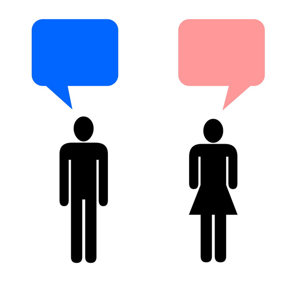 Férfi és nő kommunikáció - Fotó, kép