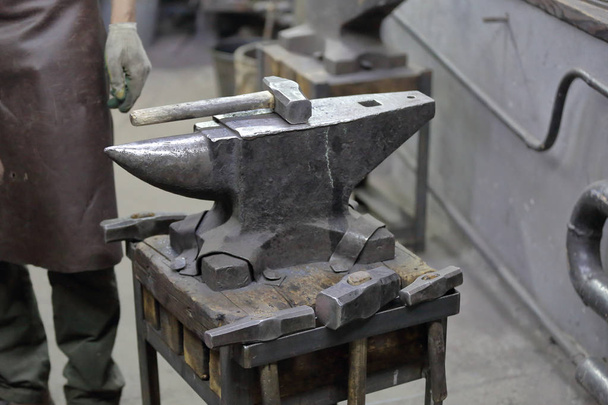 Massive anvil for craft metal forging - Photo, Image