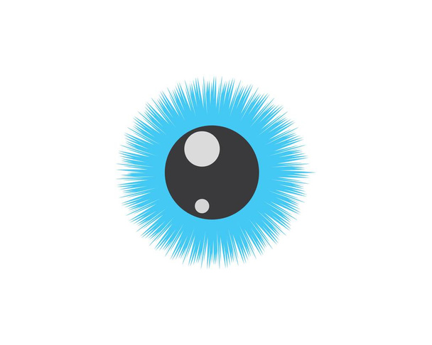 optik göz simgesi Logo vektör şablonu çizimi - Vektör, Görsel