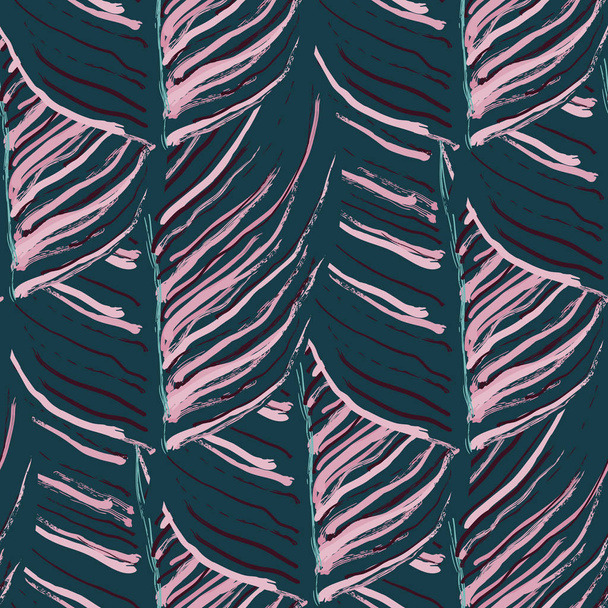 Tropical Leaf. Modern Motif. Jungle Print. Foliage - Vecteur, image