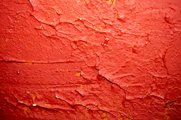 Old red vintage wall macro background high quality fifty megapix - Photo, Image
