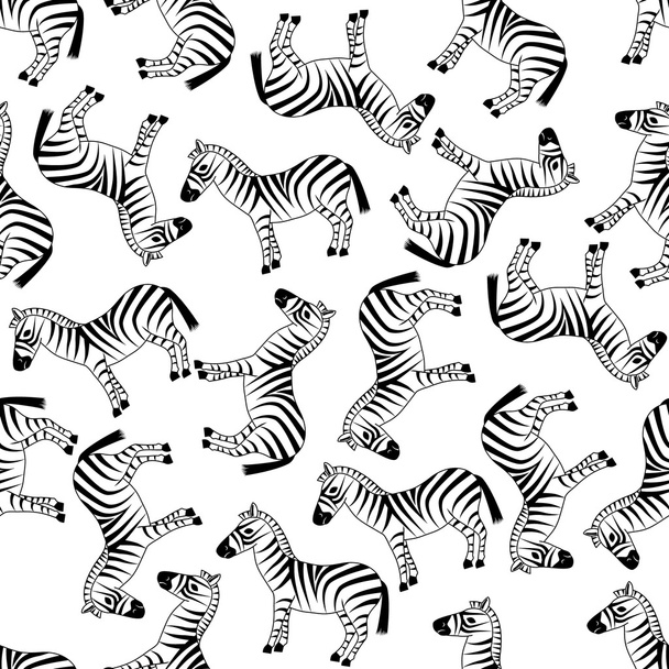 seamless zebra pattern - Vektor, kép