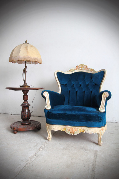 Blue vintage luxury armchair 2 - Foto, Imagem