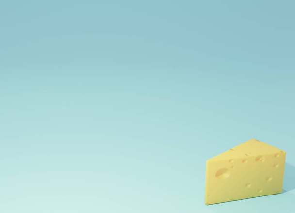 Peynir resmi arkaplanı 3dcg resmi - Fotoğraf, Görsel