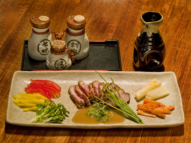 鴨胸肉の日本料理 - 写真・画像