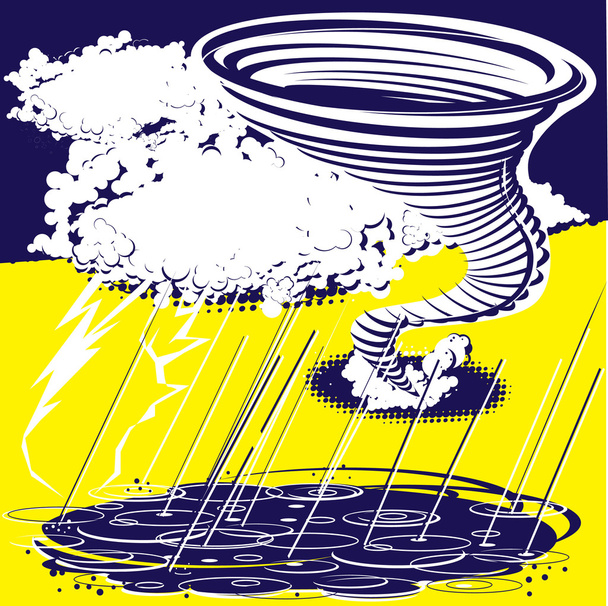 абстрактный шторм
 - Вектор,изображение