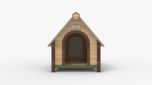 rendering 3d di una casa per cani isolata in uno sfondo da studio
 - Foto, immagini