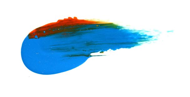 Blue stroke of the paint brush - Photo, Image