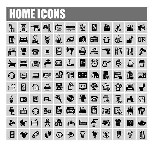 Home icons - ベクター画像
