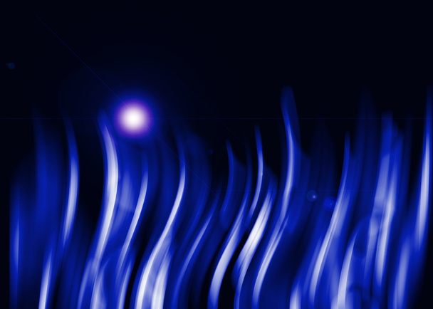 Sininen aura valo abstrakti mustalla taustalla
 - Valokuva, kuva