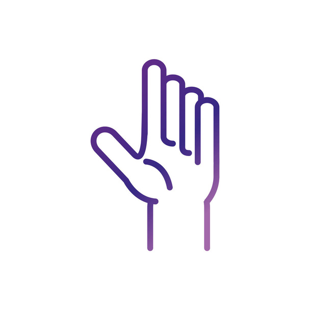 hand gebaar liefdadigheid hulp donatie - Vector, afbeelding