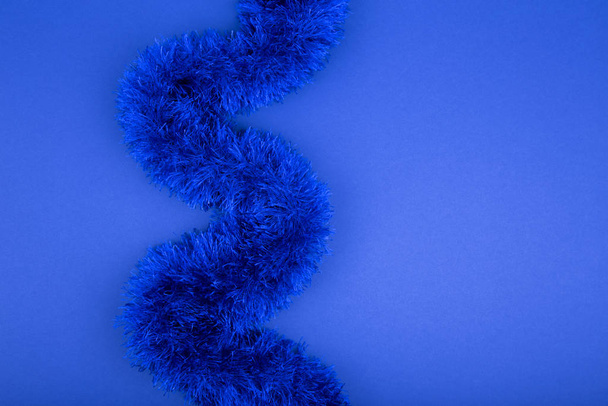 Синій штучний хутро для текстури
 - Фото, зображення