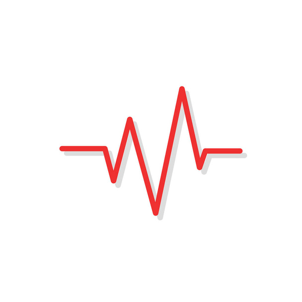 Kardiogramm-Symbol. Vektorillustration - Vektor, Bild